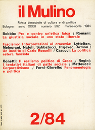Copertina del fascicolo dell'articolo La politica estera dell'Italia fascista nel giudizio di Carlo Rosselli