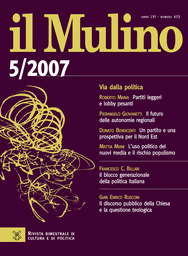 Copertina del fascicolo dell'articolo Il blocco generazionale della politica italiana